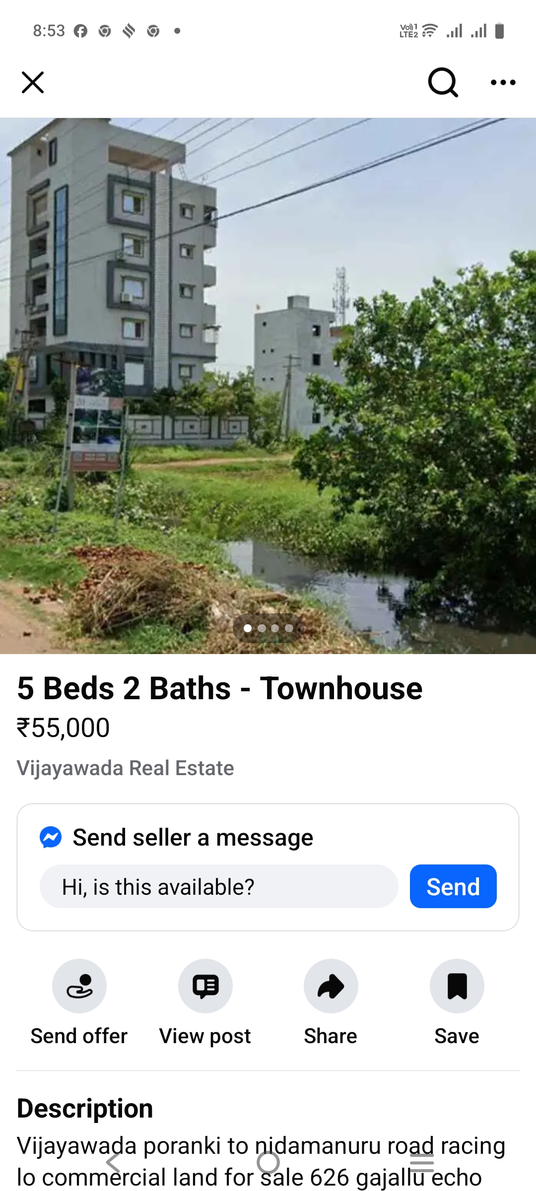 Vijayawada Poranki to Nidamanuru road